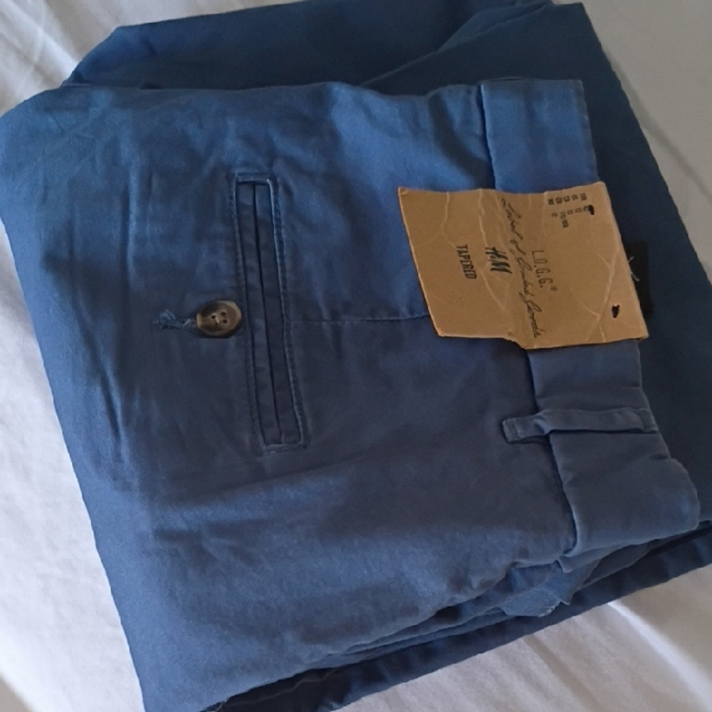 H&M Men's Classic Blue Chinos